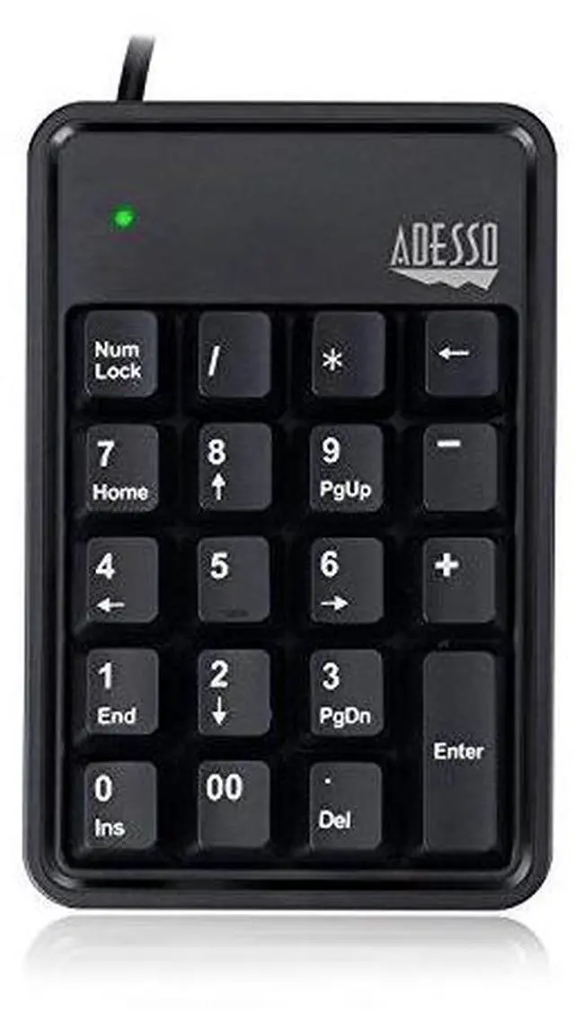 Alt view image 6 of 19 - Adesso 19-Key Usb Numeric Keypad ,Built-In 3-Port  Usb Hubs , Durable  Mechnical