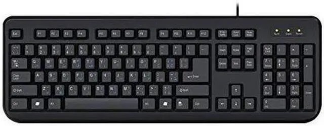 Alt view image 5 of 9 - ILG Arabic and English Bilingual Keyboard, Black