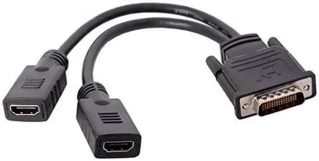 Alt view image 8 of 10 - CableDeconn DMS 59 Pin to 2 HDMI Cable, DMS 59 Pin Male to HDMI Female Dual Monitor Extension Cable Adapter for LHF Graphics Card (DMS 59 pin Dual hdmi)