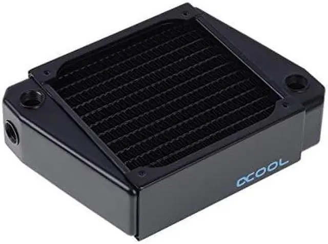 Alt view image 8 of 15 - Alphacool NexXxos XT45 Full Copper X-Flow Radiator 120, 120mm x 1, Single Fan, Black