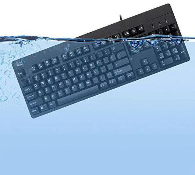 Alt view image 9 of 20 - Adesso Ip67 Rated Waterproof, Antimicrobial Multimedia Usb Keyboard With 2X Pri