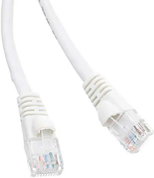 Alt view image 2 of 3 - Cat6 Ethernet Patch Cable Snag-less/Molded Boot 4 foot - White