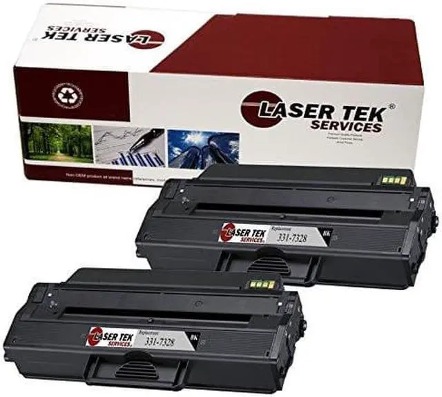 Alt view image 4 of 9 - 2Pk LTS B1260 331-7327 Black Compatible for Dell B1265dfw B1260dn Cartridge