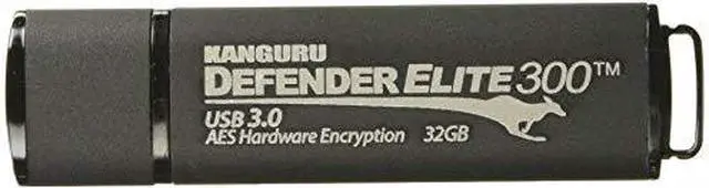 Alt view image 8 of 16 - Kanguru Defender Elite300 16GB FIPS 140-2 Certified, SuperSpeed USB 3.0 Flash Drive 256bit AES Encryption KDFE300-16G