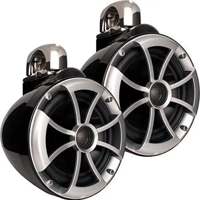Alt view image 2 of 7 - Wet Sounds 2) ICON 8 Fixed Clamp Tower Speakers - Pair Black