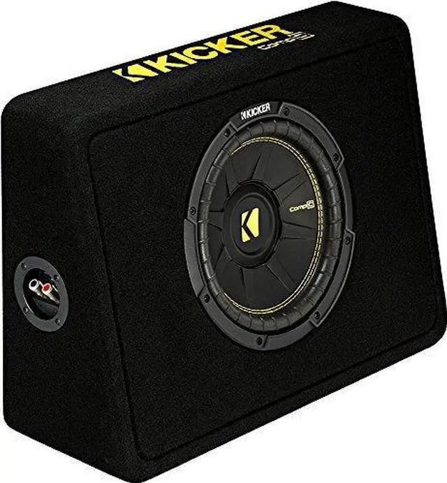Alt view image 19 of 20 - Kicker 44TCWC102 CompC 10" 600 Watt 2-Ohm Loaded Shallow Car Subwoofer Enclosure