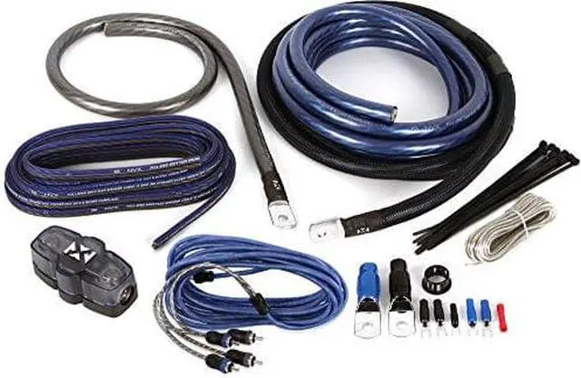 Alt view image 2 of 4 - nvx professional grade 100% copper, 2channel true spec 1/0 gauge amplifier installation kit w/rca interconnect 20 ft speaker cable xkit02