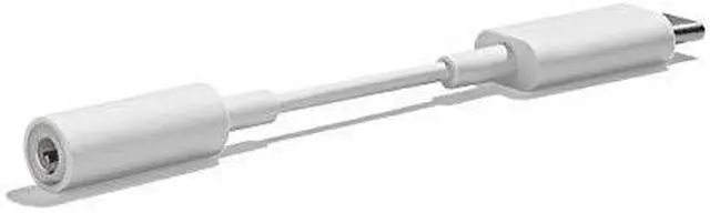 Alt view image 2 of 13 - Google USB Type C to 3.5mm Headphone Adapter Pixel, XL, Pixel 2, XL, Pixel 3, Pixel 3XL, Other USB Type-C Phones - White