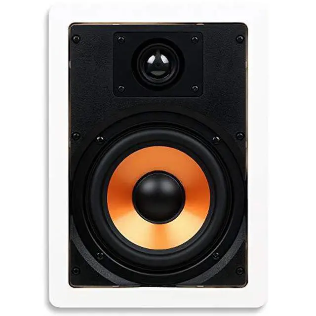 Alt view image 7 of 7 - Micca M-6S 6.5 Inch 2-Way in-Wall Speaker with Pivoting 1" Silk Dome Tweeter (Each, White) 6.5-Inch In-Wall