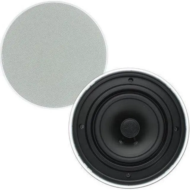 Alt view image 8 of 10 - Theater Solutions TSQ670 Flush Mount 70 Volt Speakers with 6.5" Woofers In Ceiling