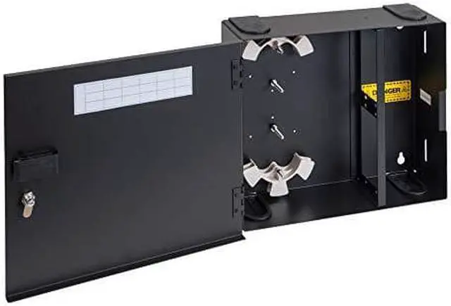 Alt view image 2 of 3 - WALL ENCLOSURE-FIBER-4-PANEL-SINGLE DOOR - ICC-ICFODE41WM
