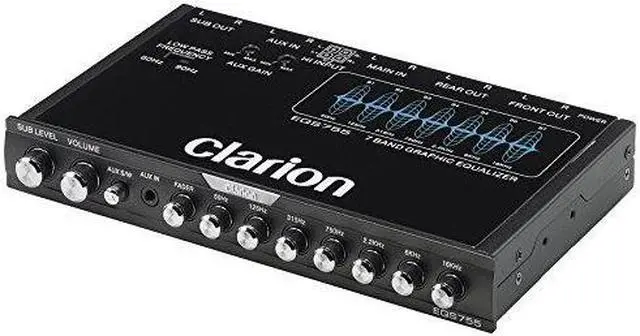 Alt view image 7 of 13 - Clarion EQS755 7-band Graphic Equalizer