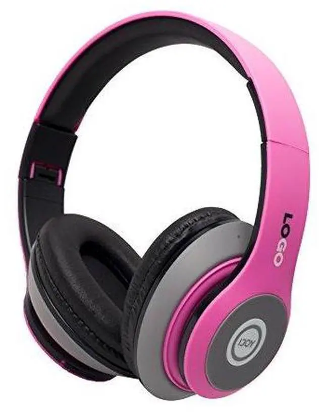 Alt view image 2 of 3 - ijoy matte finish premium rechargeable wireless headphones bluetooth over ear headphones foldable headset with mic glm