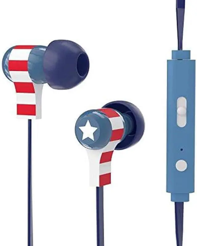 Alt view image 4 of 4 - marvel captain america swing earphones