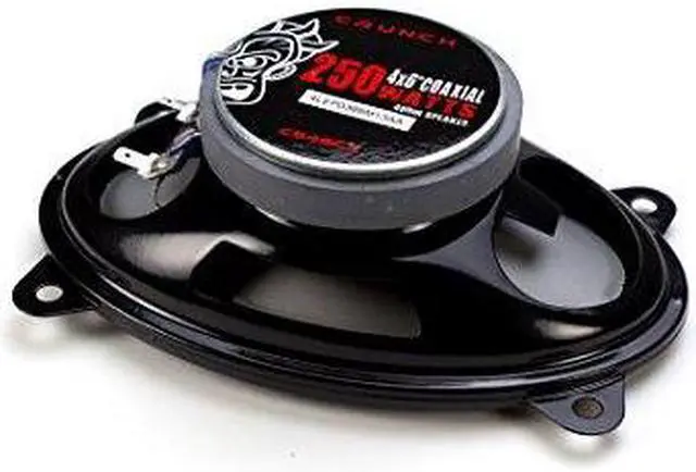 Alt view image 16 of 20 - Crunch 250 Watt 4 x 6-Inch Coaxial Car Audio Speakers