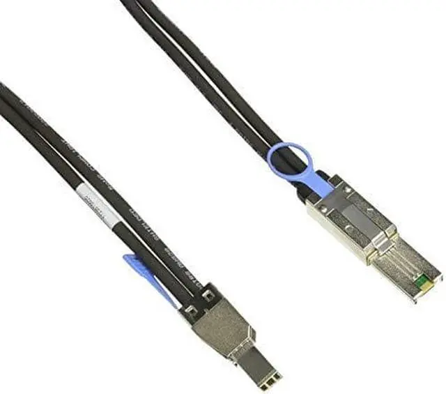 Alt view image 6 of 13 - QNAP 3.28 ft Connector on Mini-SAS First End: 1 x SFF-8644 Mini-SAS Second End: 1 x SFF-8088 Mini-SAS - Black