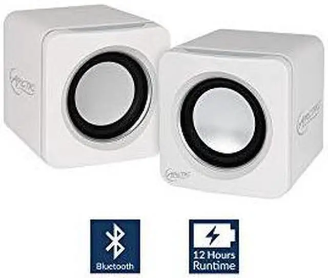 Alt view image 7 of 8 - Arctic S111 BT Mobile Bluetooth V4.0 Sound-System with 2 x 2 W RMS Retail Packaging Color White Model SPASO-SP009WH-GBA01