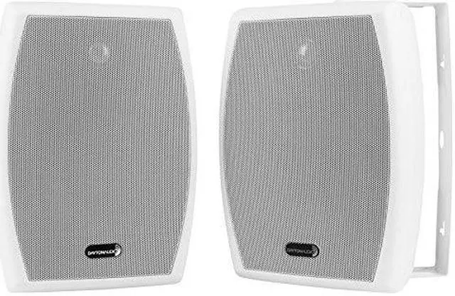 Alt view image 2 of 4 - dayton audio io655wt 6-1/2" 2-way 70v indoor/outdoor speaker pair white