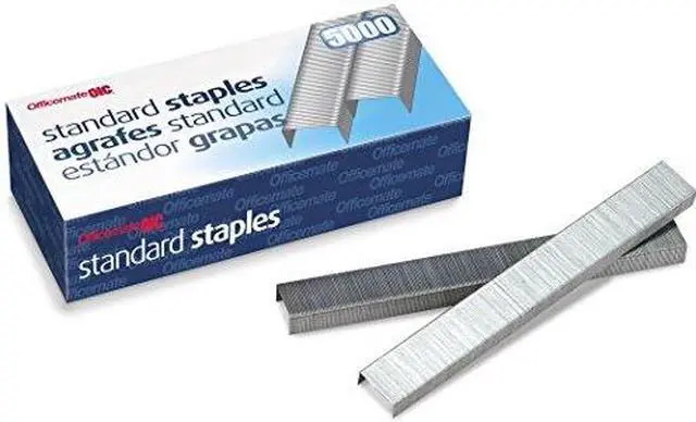 Alt view image 9 of 13 - Officemate Staples Standard Chisel Point 5000 Staples/Box 91900