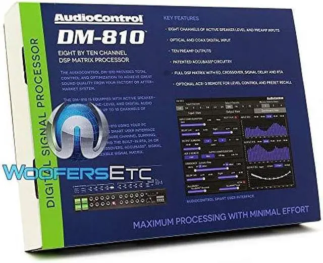Alt view image 6 of 19 - AudioControl DM-810 8 By 10 Channel Matrix Digital Signal Processor