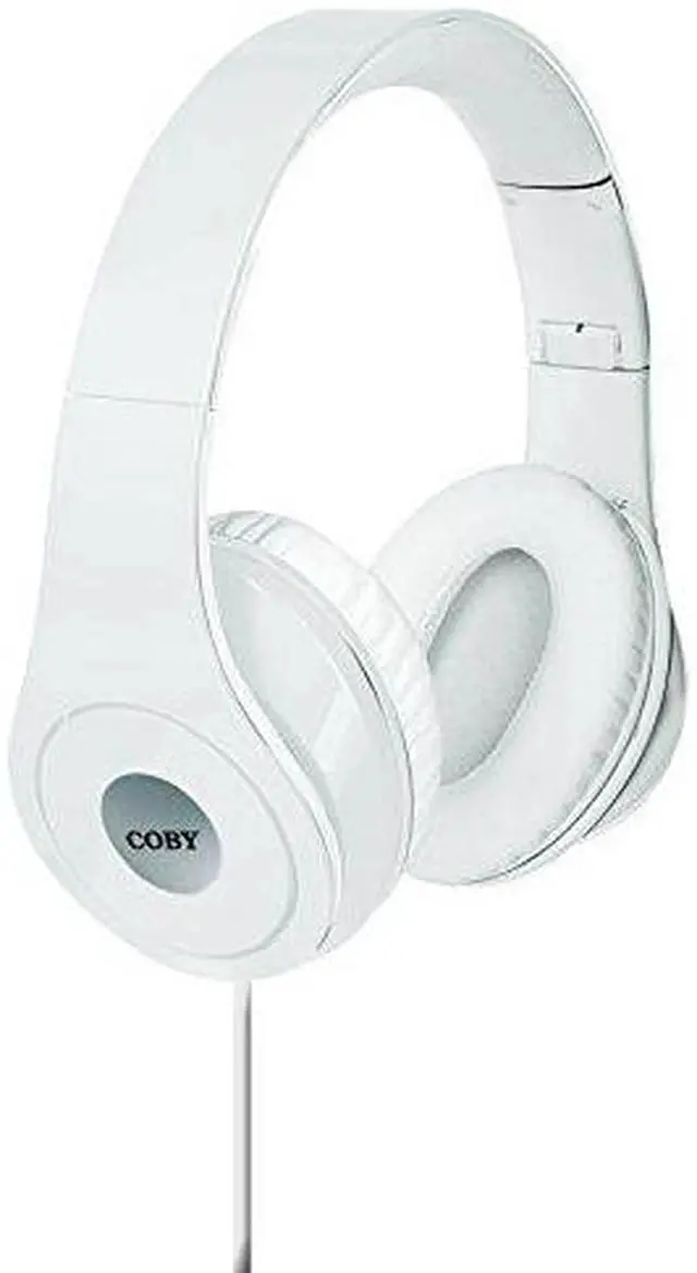 Alt view image 4 of 5 - Coby Jammerz Folding Headphones CVH-803-WHT -White