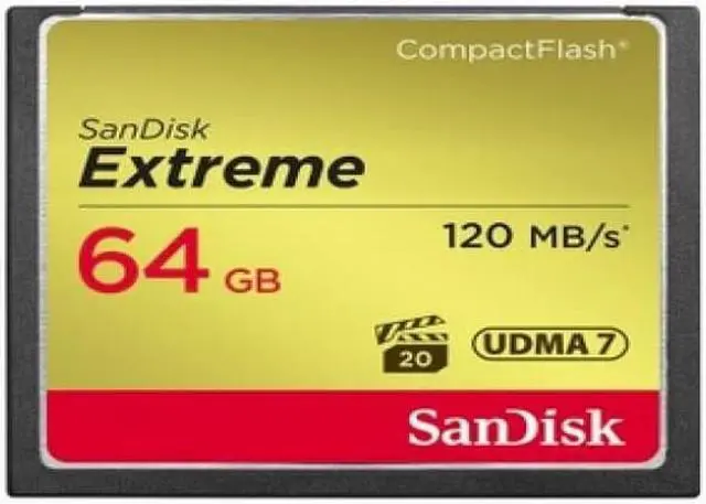 Alt view image 10 of 20 - SanDisk Extreme 64 GB CompactFlash