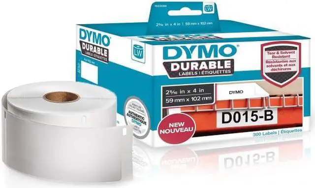 Alt view image 4 of 4 - Dymo 1933088 LW Durable 2-5 16 x 4 in. White Poly, 300 Labels