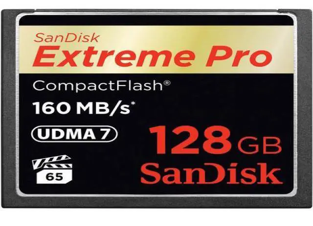 Alt view image 2 of 20 - Flash Memory Card - 128 Gb - Compactflash Card