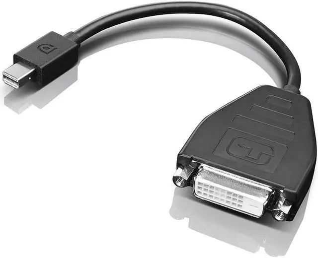 Alt view image 8 of 16 - Lenovo 0B47090 Mini-DisplayPort to DVI-D Adapter