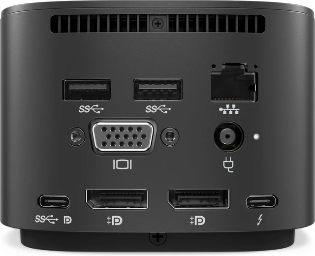 Alt view image 3 of 3 - HP Thunderbolt Dock 230W G2 Thunderbolt 3 Black