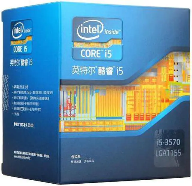 Alt view image 2 of 6 - Intel Core i5 i5-3570 Quad-core (4 Core) 3.40 GHz Processor - Socket H2 LGA-1155 - 1 MB - 6 MB Cache - 5 GT/s DMI - 64-bit Processing - 3.80 GHz Overclocking Speed - 22 nm - 3 Number of Monitors Suppo