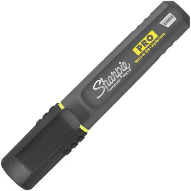 Alt view image 4 of 15 - Sharpie PRO Permanent Markers Chisel Tip Black 12/Pack (2018326A)