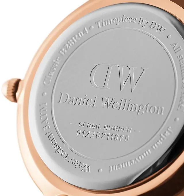 Alt view image 5 of 8 - Daniel Wellington Classic Black Series Black 28mm Dial Rose Gold Bezel Black Nylon Strap Women's Quartz Wrist Watch DW00100247