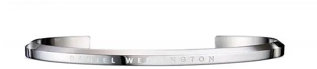 Main image of Daniel Wellington elegant Classic Cuff couple series silver 180MM adjustable open large size bracelet DW00400002