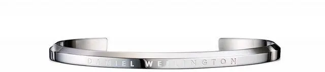 Main image of Daniel Wellington Elegant Classic Cuff Couple Series Silver 155MM Adjustable Small Bangle Bracelet DW00400004