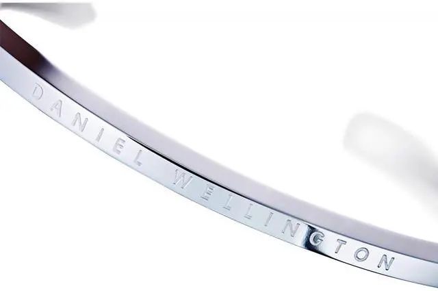 Alt view image 4 of 9 - Daniel Wellington Elegant Classic Cuff Couple Series Silver 155MM Adjustable Small Bangle Bracelet DW00400004