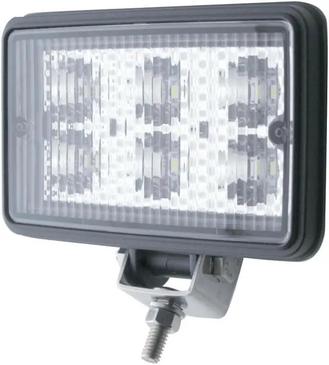 Alt view image 2 of 3 - United Pacific Industries 6 High Power 1 Watt LED Rectangular Working Light Work Lamp Off Road Lamp 39901