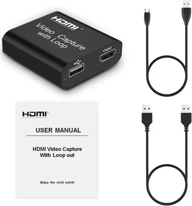 Alt view image 5 of 7 - DIGITNOW Video Capture Card 4K HDMI Video Capture Device with Loop Out, Full HD 1080P Live Streaming Video Recorder Converter, Support Windows?Android and Mac OS