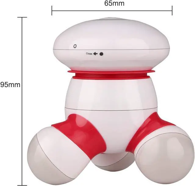Alt view image 5 of 7 - Handheld Massager Mini Portable Vibrating Body Massager with LED Light for Hand Head Neck Back Legs Arms Pain Release
