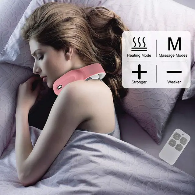 Alt view image 5 of 7 - Neck Massager, Intelligent Neck Massage with Heat, 3 Modes 15 Levels Deep Tissue Electric Massager Use at Home Office Car for Pain Relief