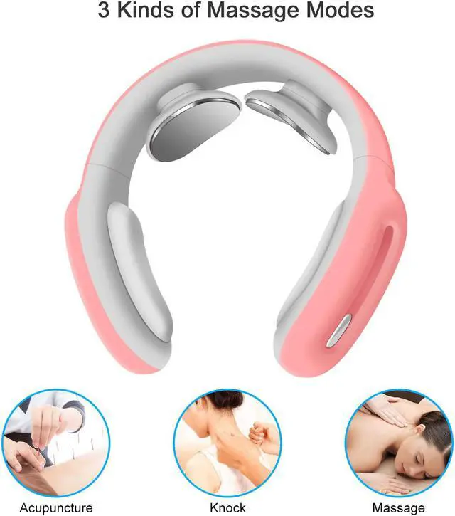 Alt view image 4 of 7 - Neck Massager, Intelligent Neck Massage with Heat, 3 Modes 15 Levels Deep Tissue Electric Massager Use at Home Office Car for Pain Relief