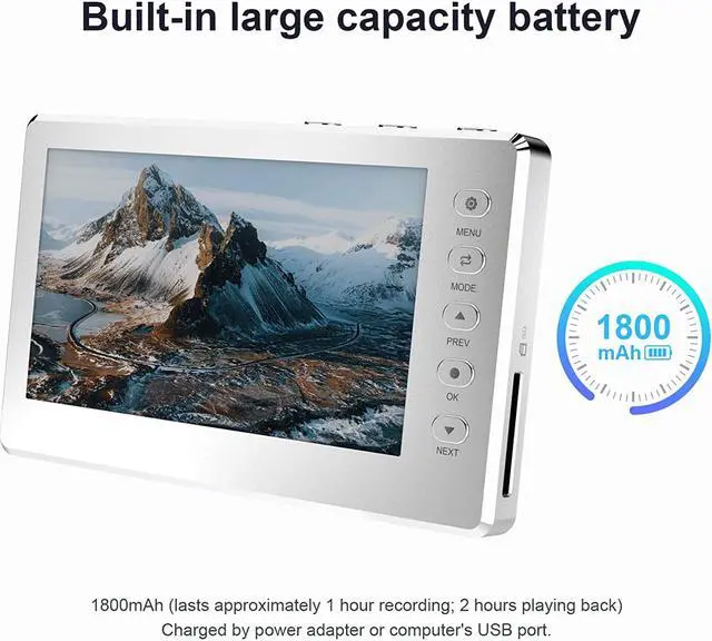 Alt view image 4 of 6 - DIGITNOW HD Video Capture Box 1080P 60FPS USB 2.0 Video to Digital Converter with 5" OLED Screen, AV&HDMI Video Recorder Capture from VCR, DVD, VHS Tapes, Hi8, Camcorders, Gaming Systems