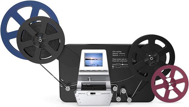 8mm & Super 8 Reels to Digital MovieMaker Film Sanner Converter, Pro Film  Digitizer Machine with 2.4 LCD, Convert 3 inch and 5 inch 8mm Super 8 Film