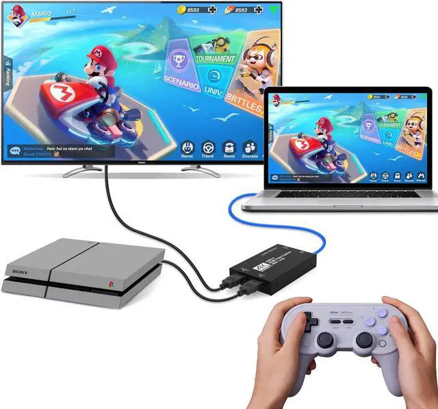 Alt view image 5 of 7 - DIGITNOW 4K Video Capture Card with Loop Out, HDMI USB 3.0 Video Capture Device, Full HD 1080P for Live Streaming Broadcasting, Video Conference, Teaching, Gaming