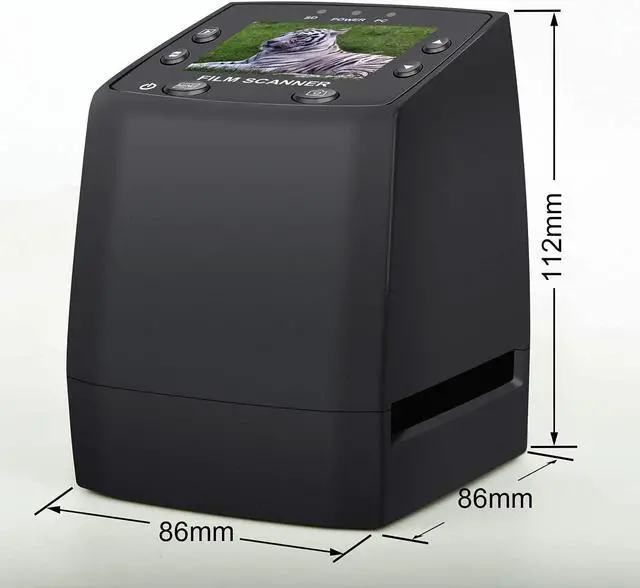 Alt view image 7 of 7 - DIGITNOW 135 Film Scanner High Resolution Slide Viewer,Convert 35mm Film,Negative &Slide to Digital JPEG Save into SD Card, with Slide Mounts Feeder No Computer/Software Required