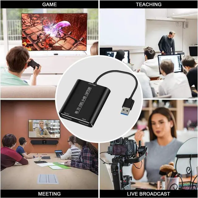Alt view image 5 of 5 - DIGITNOW HDMI to USB 3.0 HD 1080P Audio Video Capture Card Converter Adaptor for PC Laptop Projector HDTV Compatible with Windows XP 7/8 / 8.1/10, MAC, Linus System