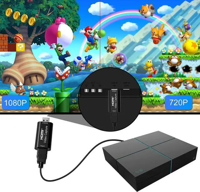 Alt view image 4 of 7 - Audio Video Capture Card,HDMI to USB USB2.0 High Definition 1080p 30fps, Directly to Computer for Gaming, Streaming, Teaching, Video Conference or Live Broadcasting