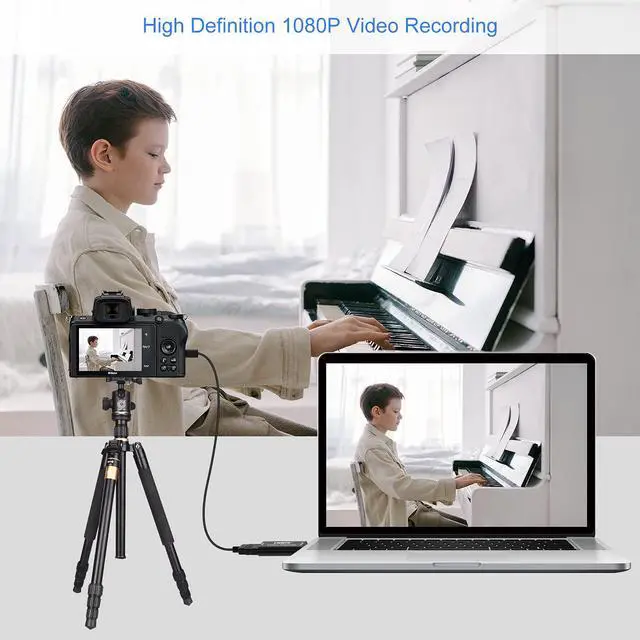 Alt view image 5 of 7 - Audio Video Capture Card,HDMI to USB USB2.0 High Definition 1080p 30fps, Directly to Computer for Gaming, Streaming, Teaching, Video Conference or Live Broadcasting