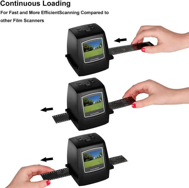 Alt view image 4 of 6 - DIGITNOW Film Scanners with 22MP Converts 126KPK/135/110/Super 8 Films, Slides & Negatives All in One into Digital Photos, 2.4" LCD Screen, Impressive 128MB Built-in Memory