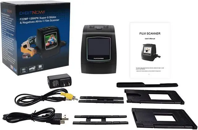 Alt view image 6 of 6 - DIGITNOW Film Scanners with 22MP Converts 126KPK/135/110/Super 8 Films, Slides & Negatives All in One into Digital Photos, 2.4" LCD Screen, Impressive 128MB Built-in Memory